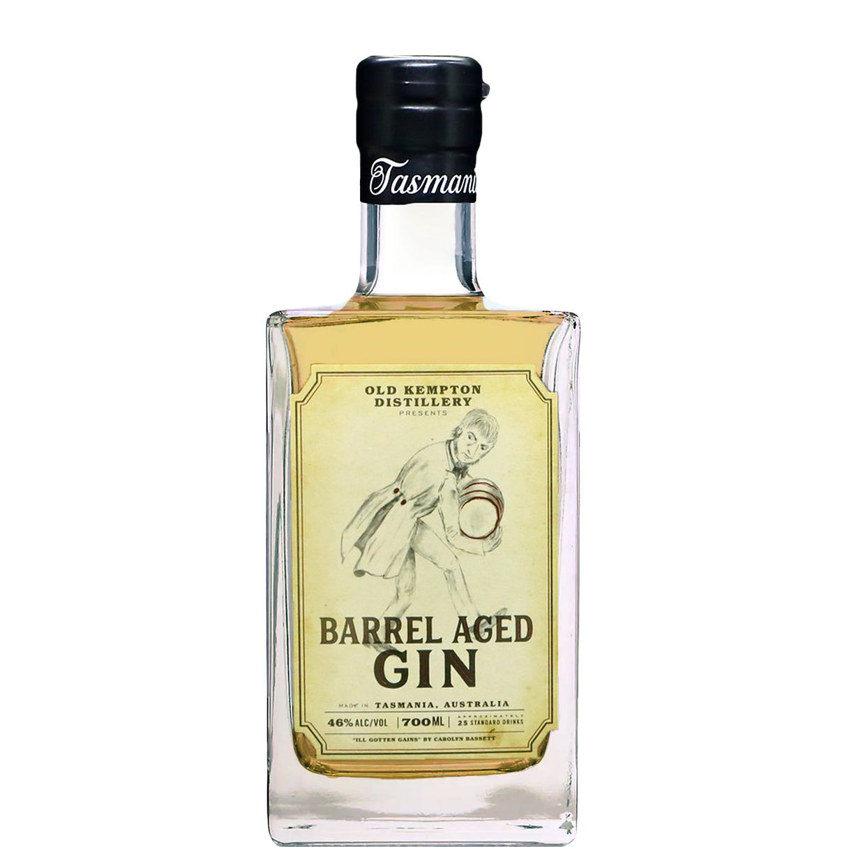 Old Kempton Barrel Aged Gin 700ml-Spirits-World Wine
