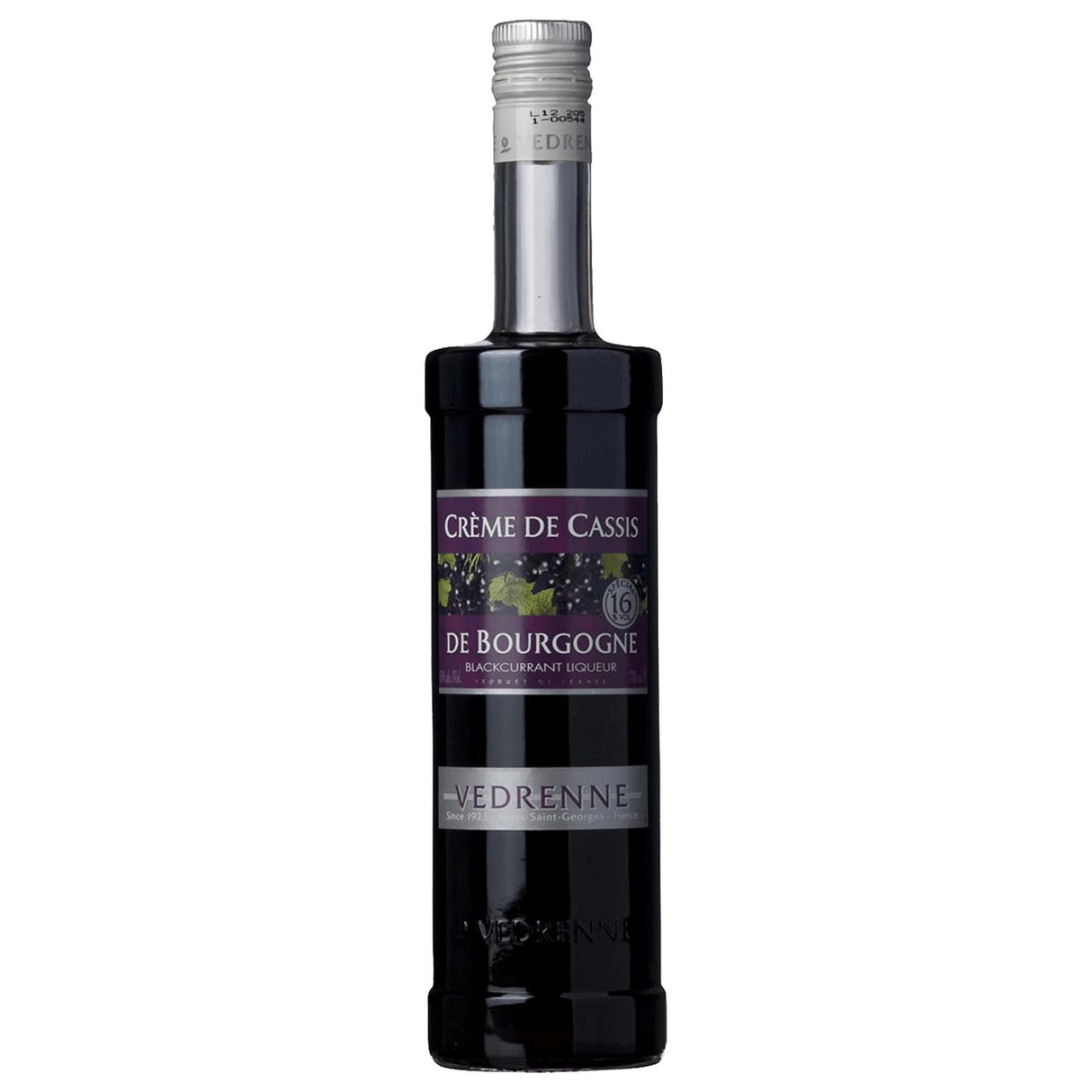 Vedrenne Blackcurrant (Cassis) 15% 700ml-Spirits-World Wine