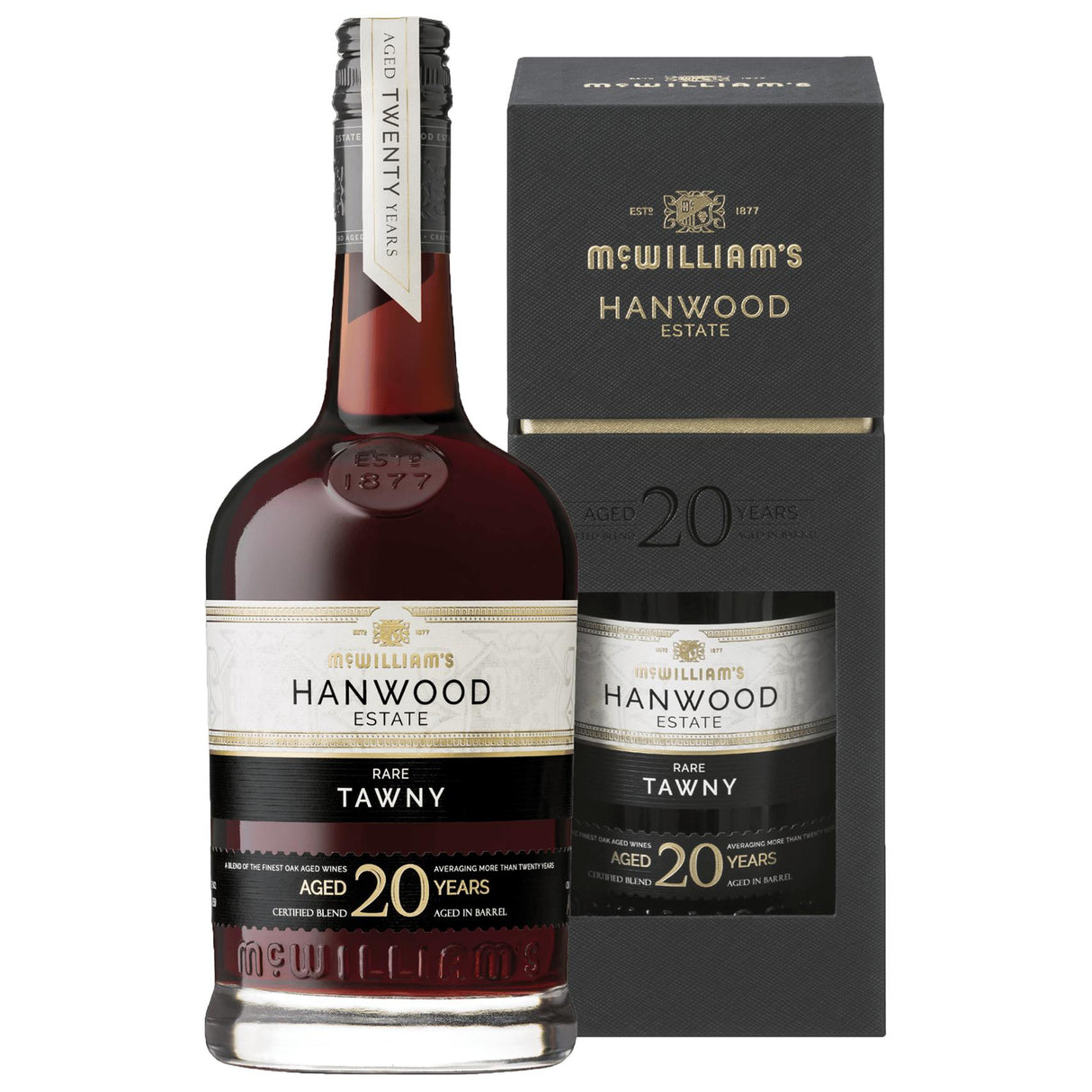 McWilliam's Hanwood Estate 20 Year Old Rare Tawny Gift Box-Dessert, Sherry & Port-World Wine