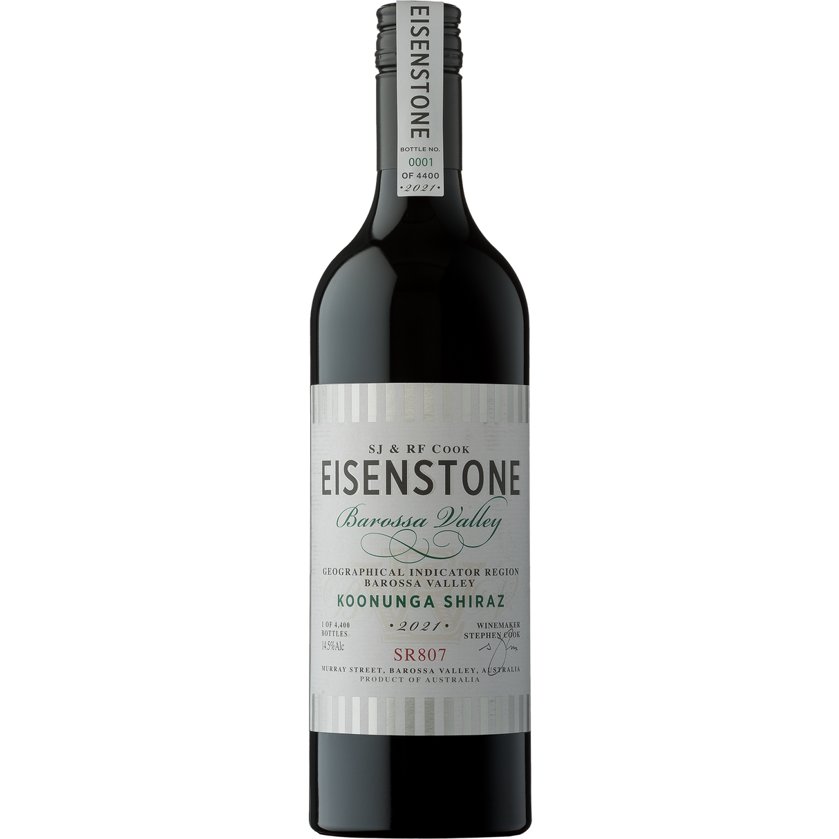 Eisenstone 'Koonunga' Shiraz SR807 2021-Red Wine-World Wine
