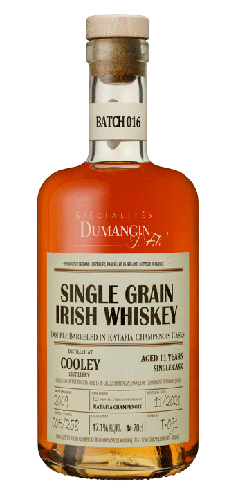 Champagne J. Dumangin Fils Batch 016 Cooley (Ireland) 2009 Single Grain Whiskey 47.1% 700ml-Spirits-World Wine