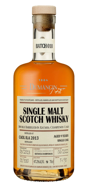 Champagne J. Dumangin Fils Batch 018 Caol Ila 2013 Single Malt Whisky 47.2% 700ml
