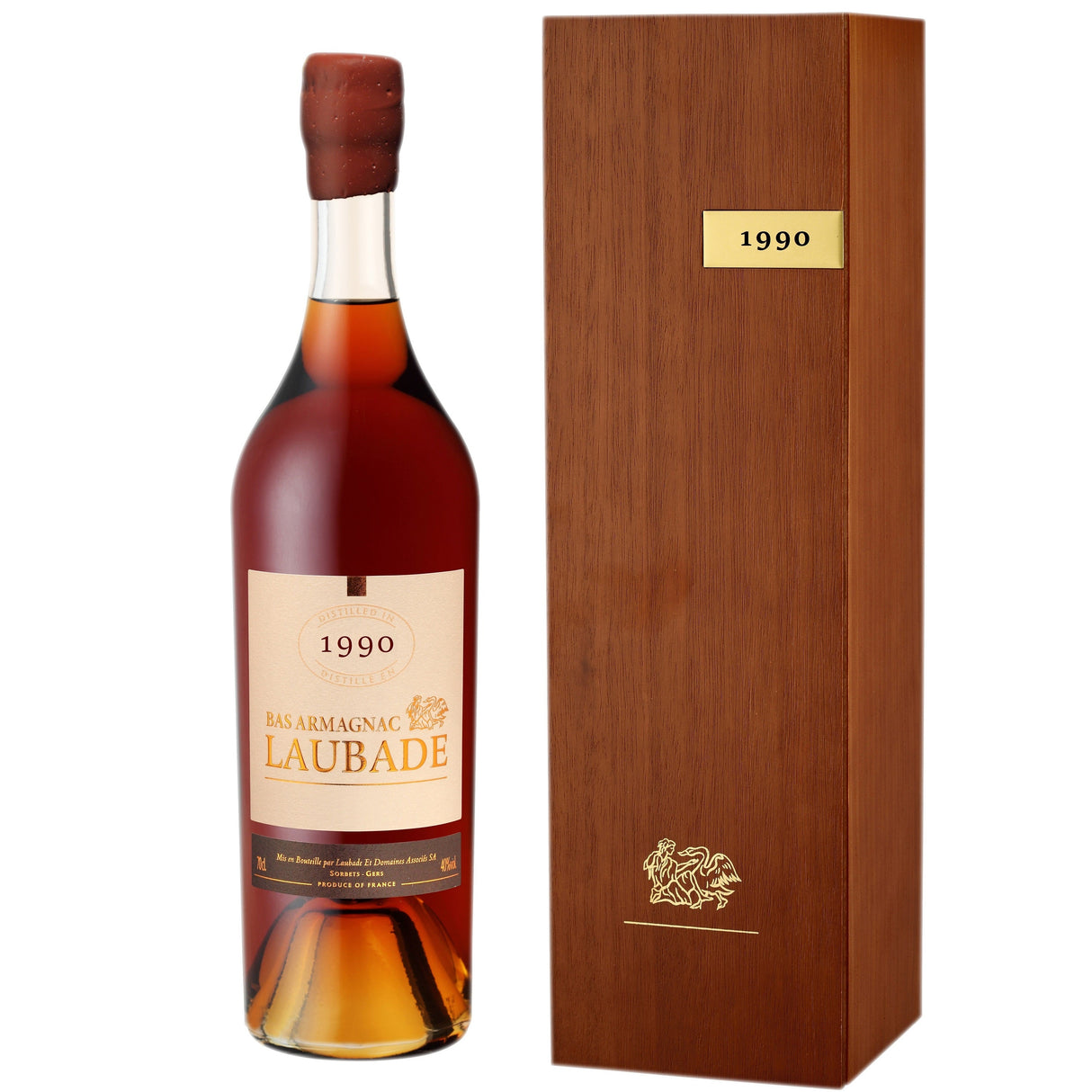Chateau de Laubade Bas Armagnac Vintage 1990 40% 700ML-Spirit-World Wine