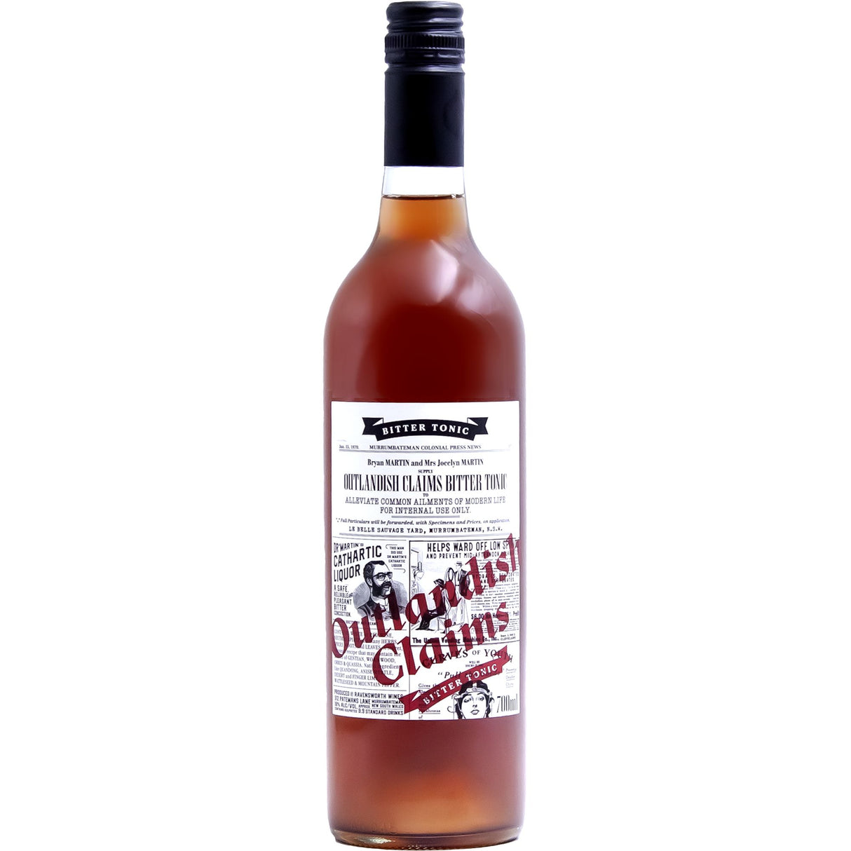 Outlandish Claims Bitter Tonic Rosé 700ml-Spirits-World Wine