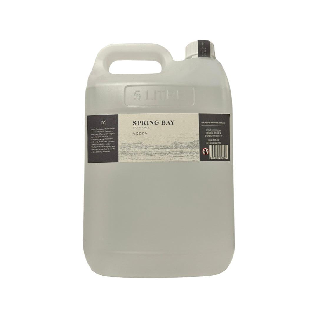 Spring Bay Tasmanian Vodka 40% 5L - Bulk-Spirit-World Wine