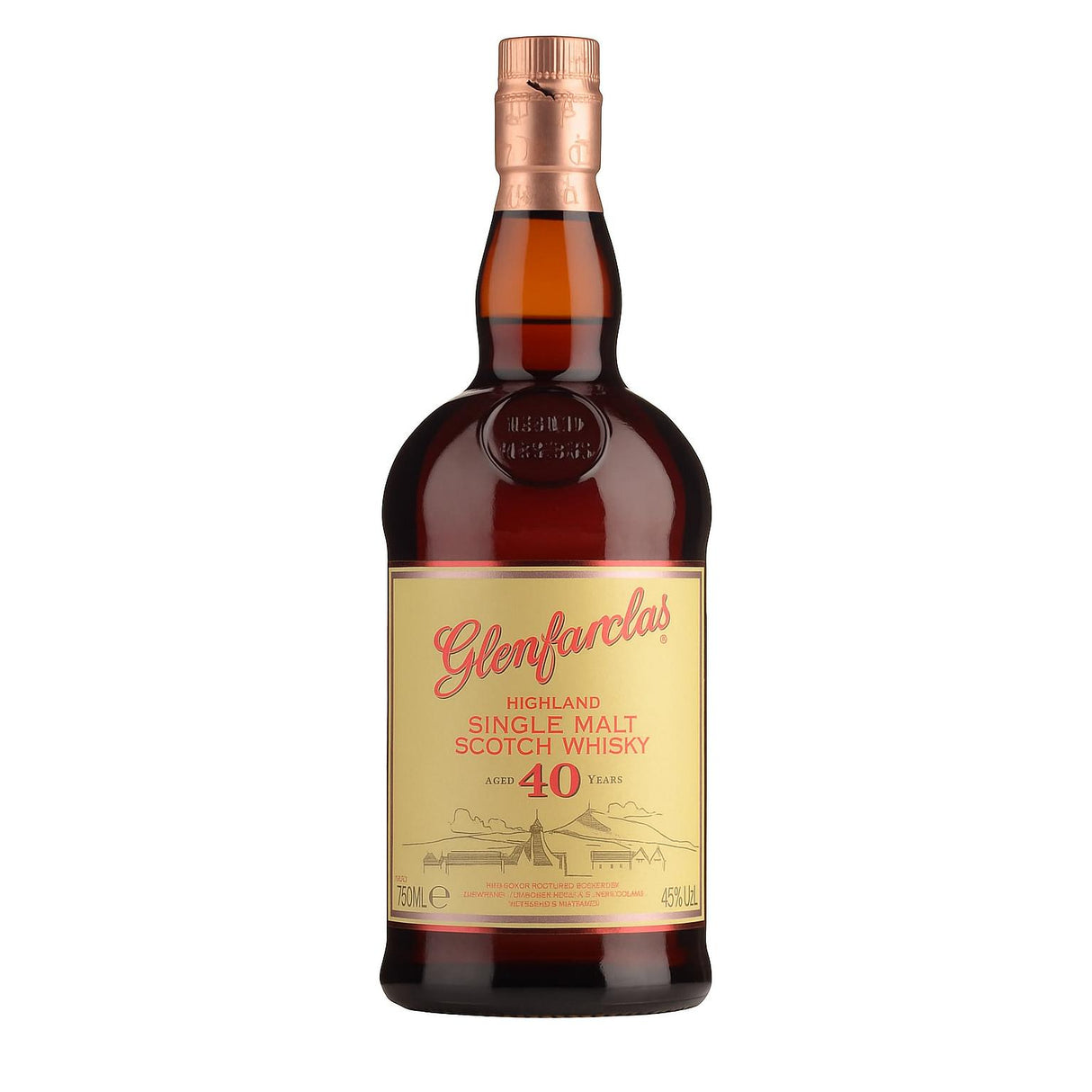 Glenfarclas Malt Whisky 40 Year Old 700ml-Spirits-World Wine
