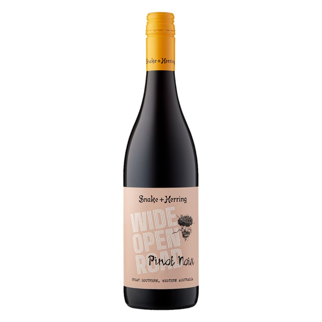 Snake & Herring Wide Open Road' Pinot Noir Great Southern (vegan)-Red Wine-World Wine