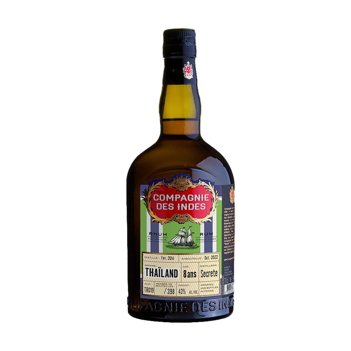 Compagnie des Indes Thailand 8 yrs 43% 700ml-Spirits-World Wine