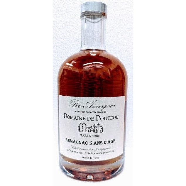 Domaine De Poutëou BAS- ARMAGNAC 5 Years Old (49º Alc) 200ml NV-Spirits-World Wine