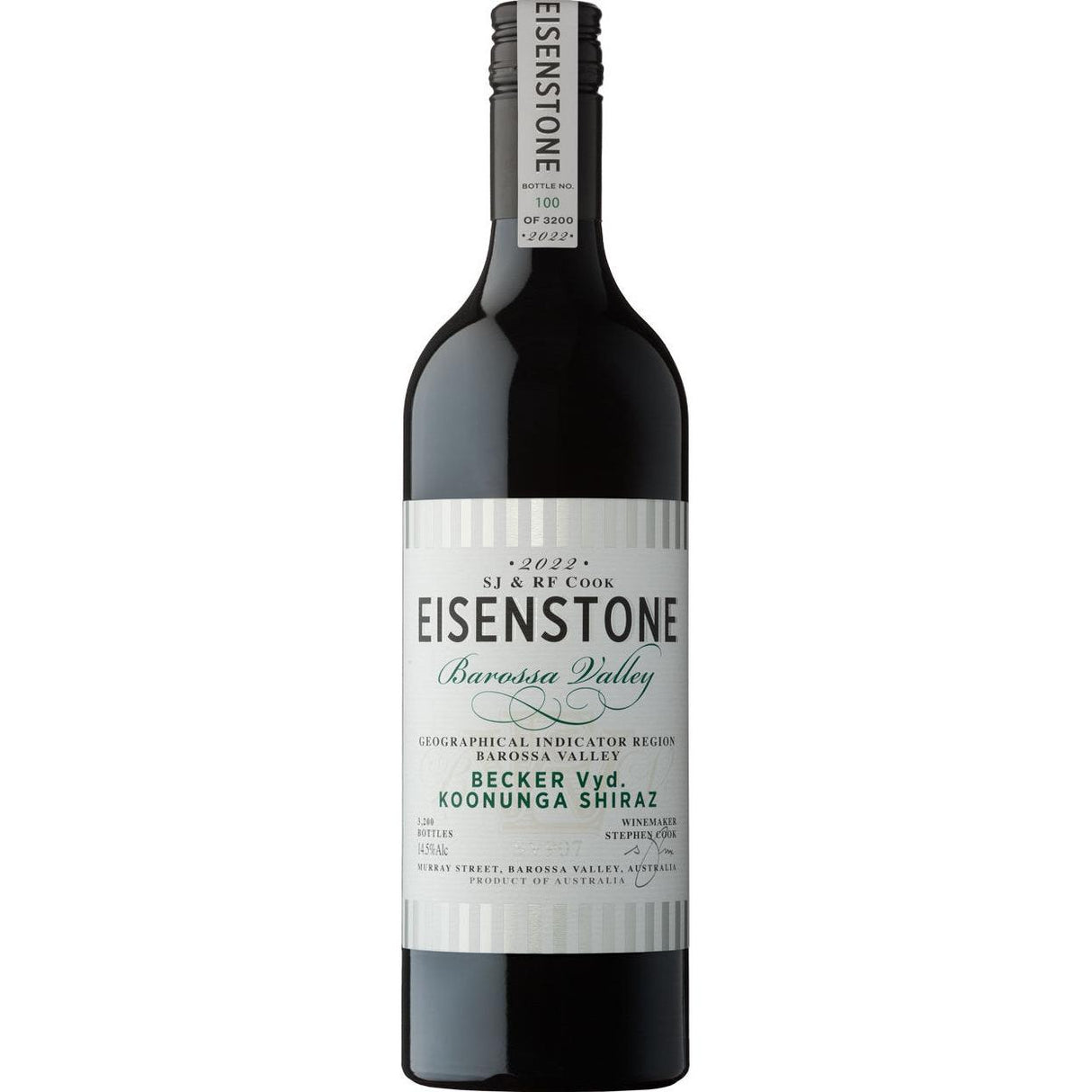 Eisenstone 'Becker' Vyd Koonunga Shiraz SV907 2022-Red Wine-World Wine