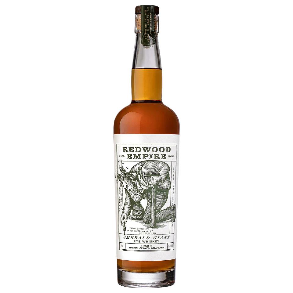 Redwood Empire Emerald Giant Rye Whiskey 45%-Spirits-World Wine