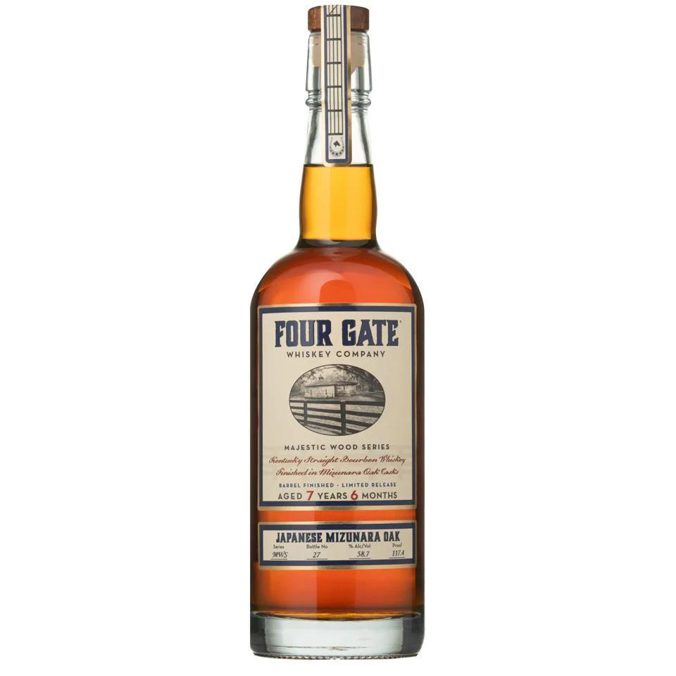 Four Gate Japanese Mizunara Oak Barrel Proof Bourbon 58.7% (Limited Release)-Spirits-World Wine