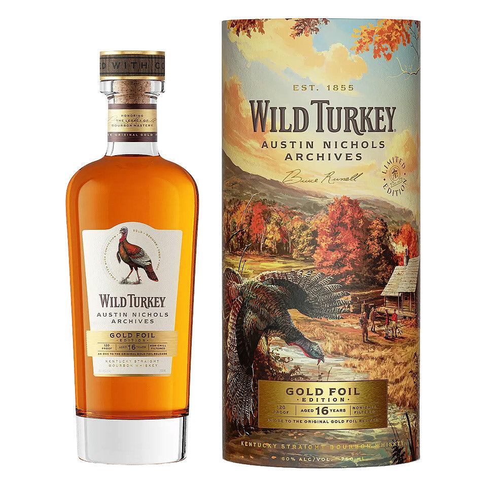 LIMITED PRE-RELEASE: 16 Year Old Austin Nichols Archives Gold Foil Edition Wild Turkey-Whiskey-World Wine