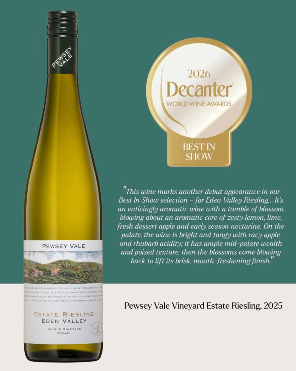 Pewsey Vale Estate Riesling 2025