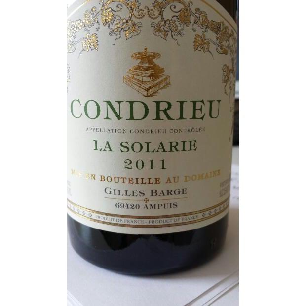 Gilles Barge Condrieu 'La Solarie' 2011-White Wine-World Wine
