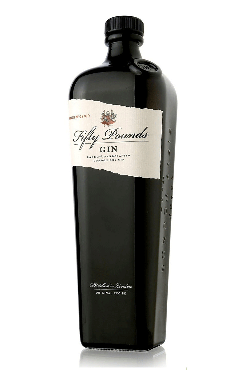 Thames Distillers ‘Fifty Pounds’ London Dry Gin 700ml NV-Spirits-World Wine