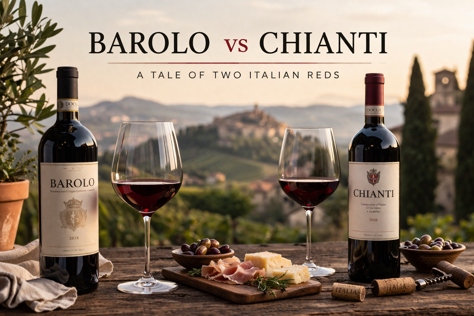 Barolo vs Chianti: A Tale of Two Italian Reds