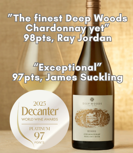 Decanter Platinum Award, Best in Show at National Wine Show, 98 Points from Ray Jordan