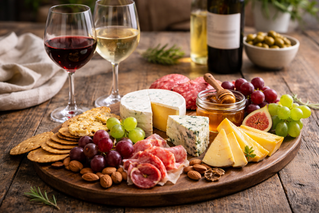 Perfect Wine Pairings for Cheese Boards