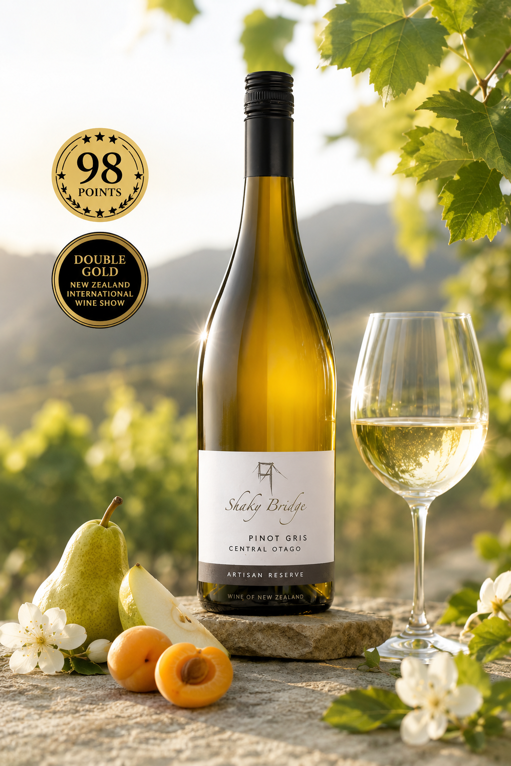 98 Points + Double Gold Medal for Outstanding Value NZ White