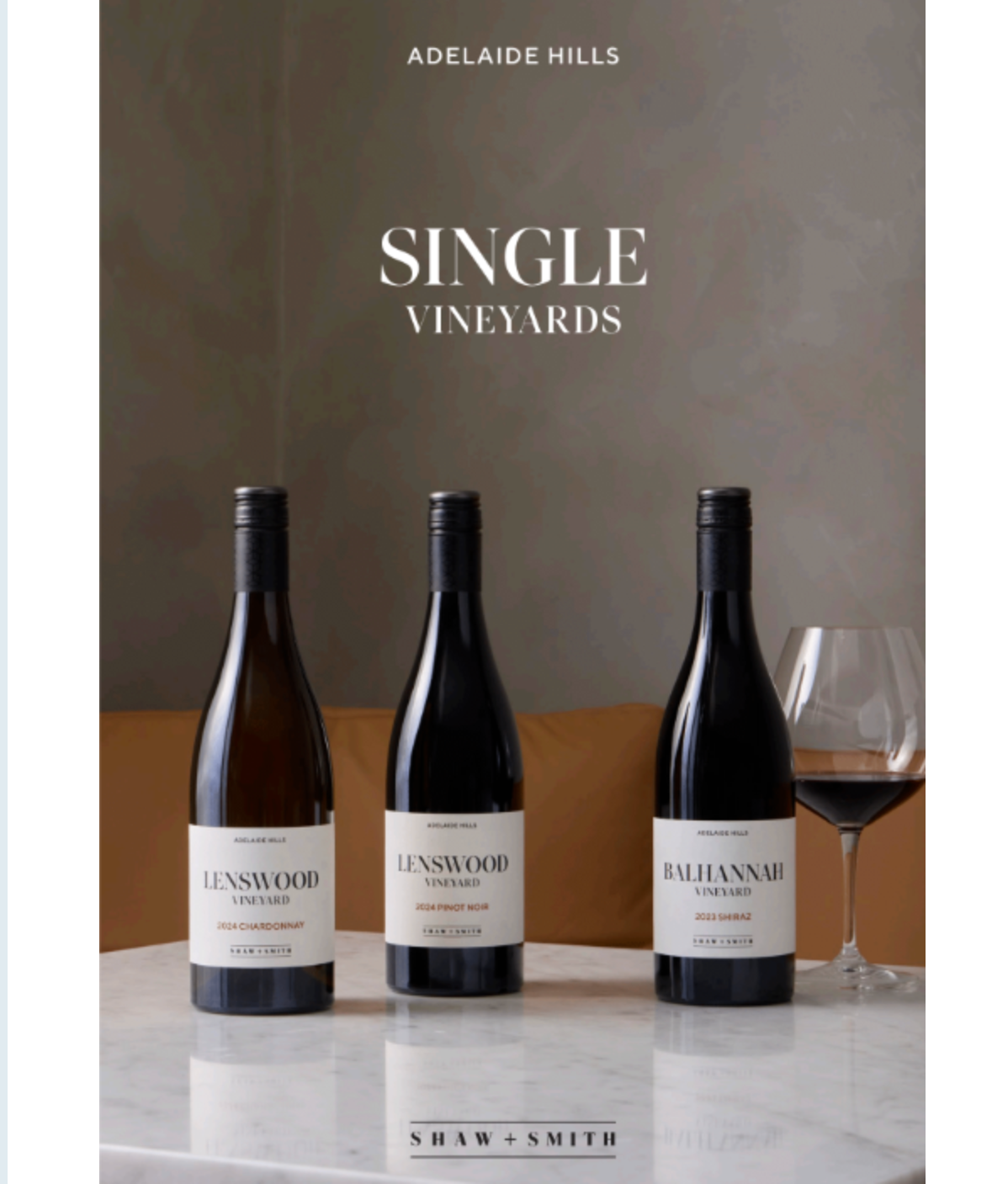 Shaw + Smith Single Vineyard New Release!