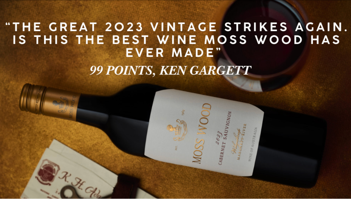New Release: 99pt Moss Wood Cabernet! - Limited Pre-order