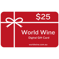 World Wine Digital Gift Card - $25 (free shipping ignore cart fees)-Gift Cards-World Wine