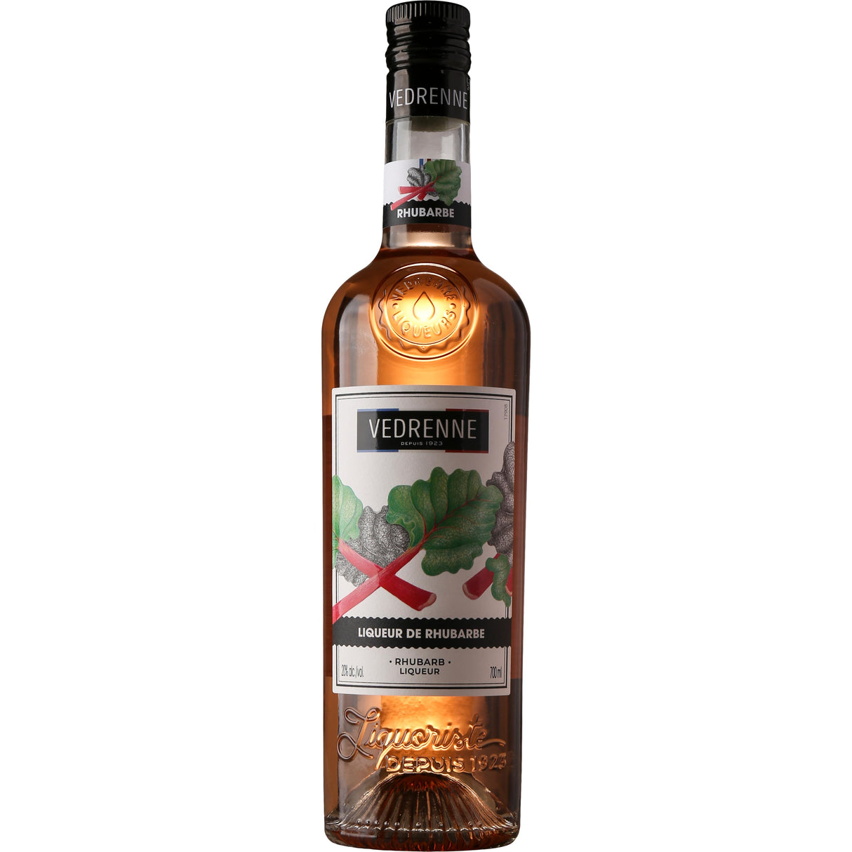 Vedrenne Rhubarb (Rhubarbe) 20% 700ml-Spirits-World Wine