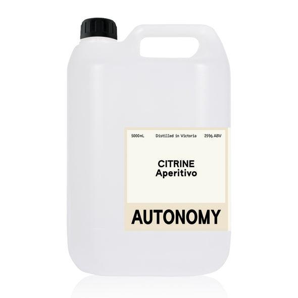 Autonomy Citrine Aperitivo 25% 5L -Bulk-Spirit-World Wine