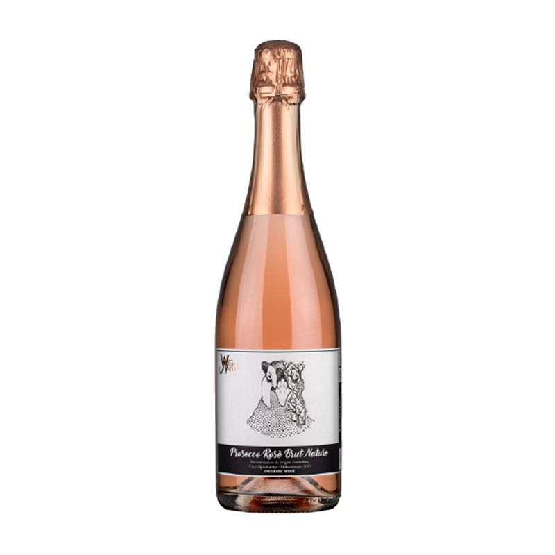 Wild Nature Prosecco DOC Rose Spumante Brut Nature Millesimato 2020 Bio 2020-Champagne & Sparkling-World Wine