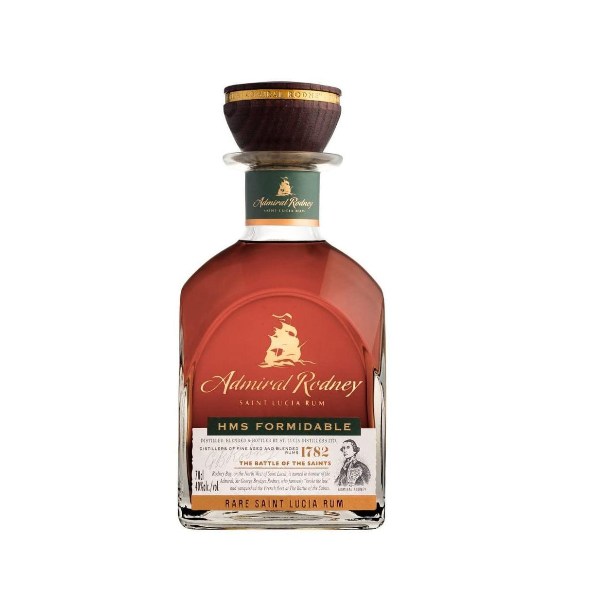 Admiral Rodney HMS Formidable 10-15 yrs 40% 700ml-Spirits-World Wine