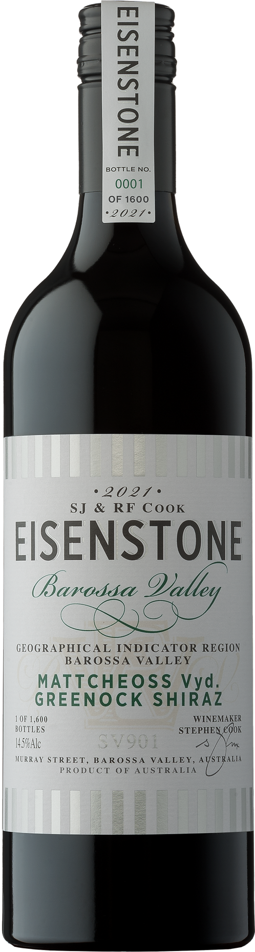 Eisenstone 'Mattcheoss' Vyd Greenock Shiraz SV901 2021-Red Wine-World Wine