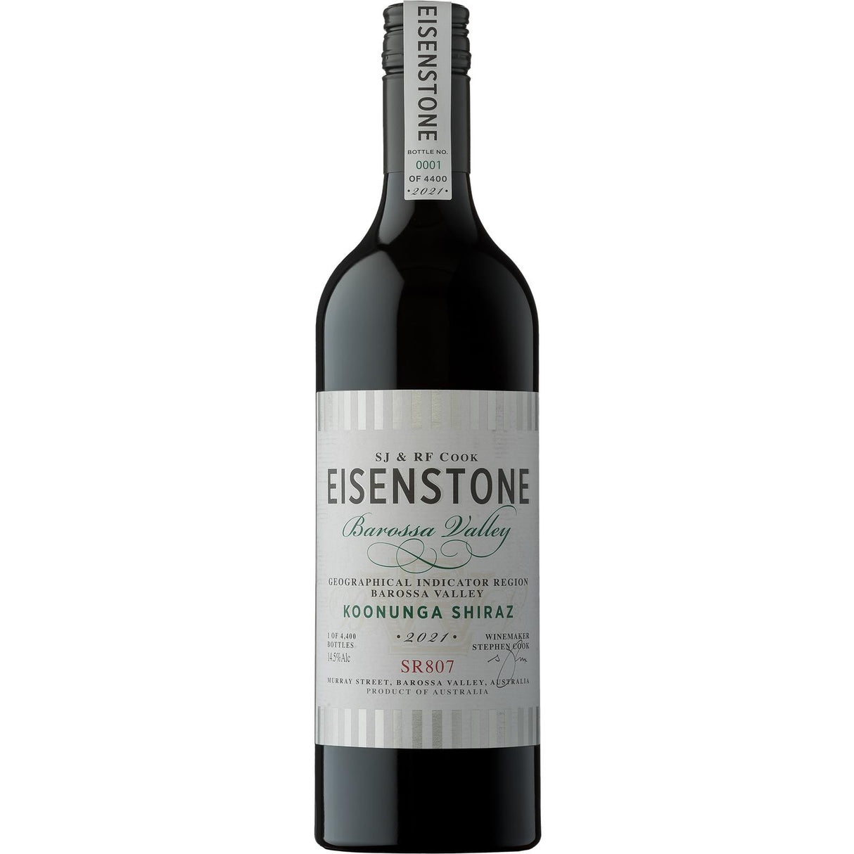 Eisenstone 'Koonunga' Shiraz SR807 2021-Red Wine-World Wine