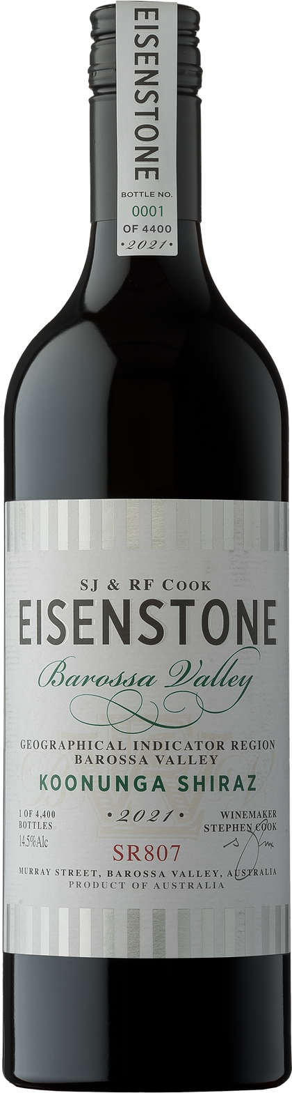 Eisenstone 'Koonunga' Shiraz SR807 2021-Red Wine-World Wine