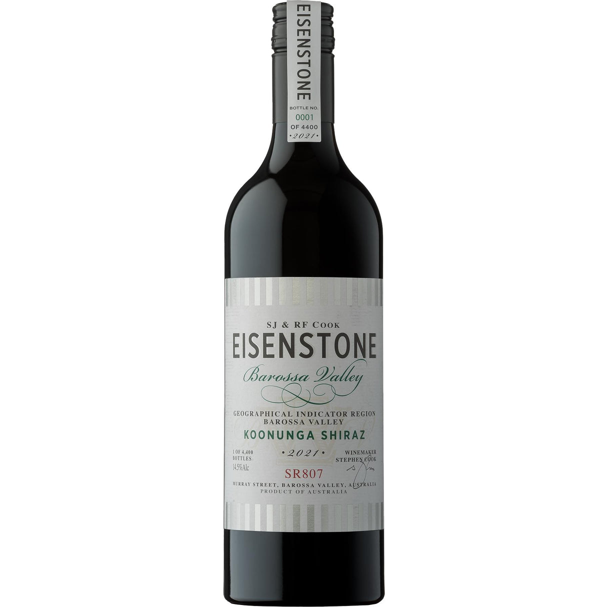 Eisenstone 'Koonunga' Shiraz SR807 2022-Red Wine-World Wine