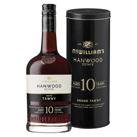McWilliam's Hanwood Estate 10 Year Old Grand Tawny Gift Box-Dessert, Sherry & Port-World Wine