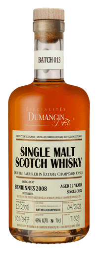 Champagne J. Dumangin Fils Batch 013 Benrinnes (Scotland) 2008 Single Malt Whisky 48% 700ml-Spirits-World Wine