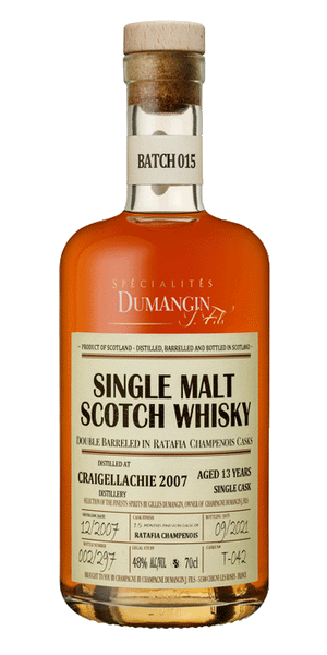 Champagne J. Dumangin Fils Batch 015 Craigellachie (Scotland) 2007 Single Malt Whisky 48% 700ml