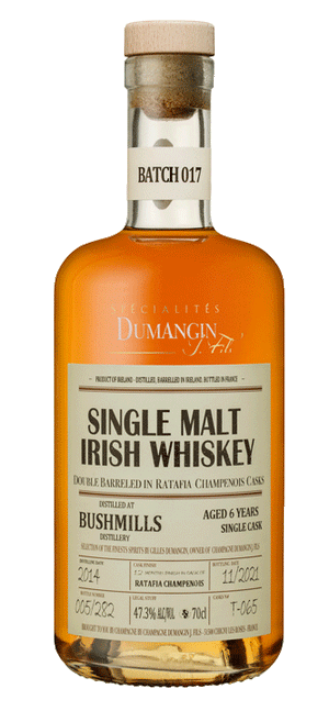 Champagne J. Dumangin Fils Bacth 017 Bushmills (Ireland) 2014 Single Malt Whisky 47.3% 700ml