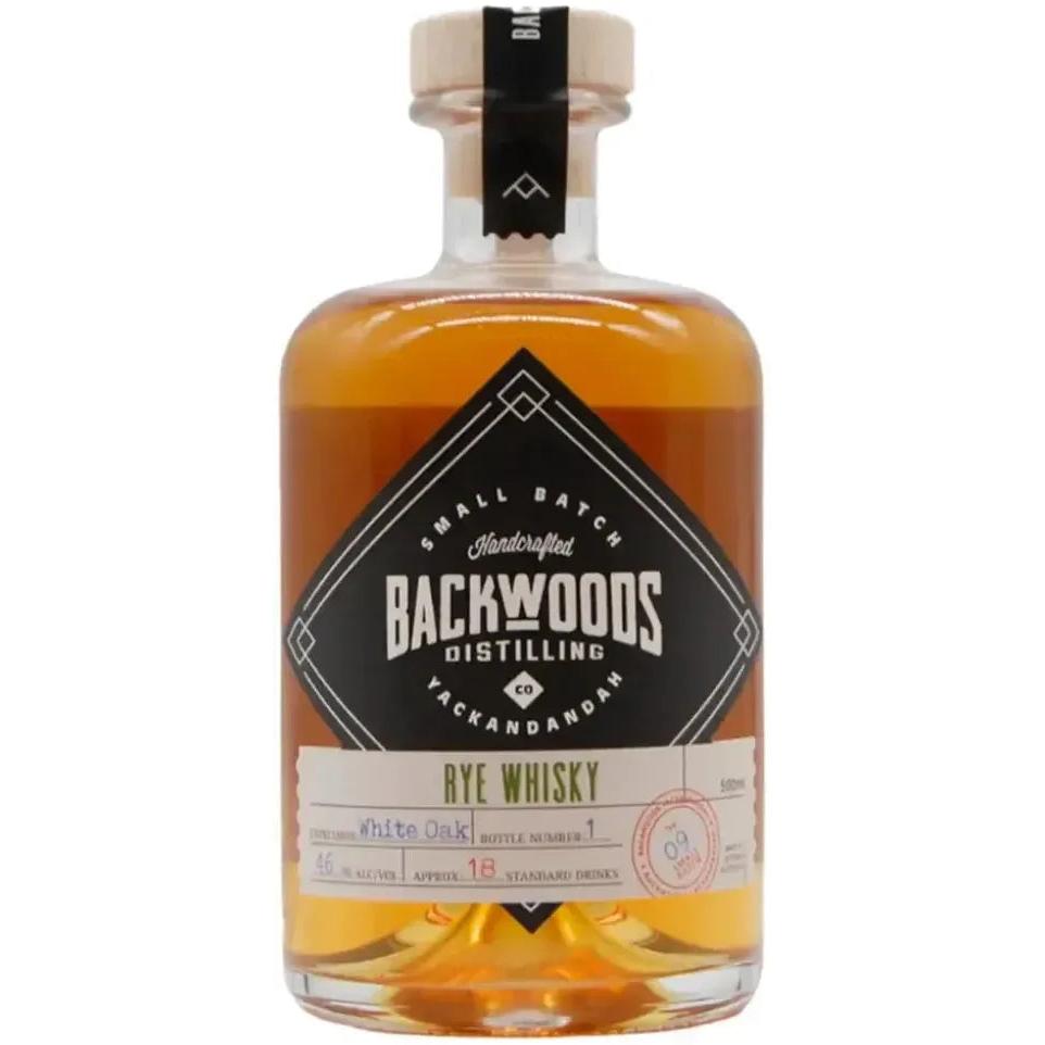 Backwoods Distilling Co. Rye Whisky Oak Expression Batch #9 46% 500ml-Spirits-World Wine