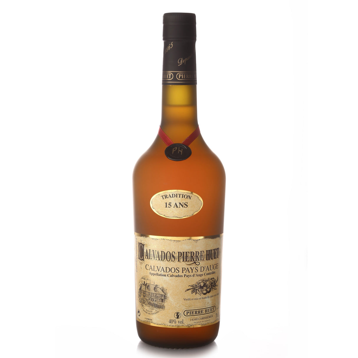 Pierre Huet Calvados Tradition 15 years 40% 700ML-Spirit-World Wine