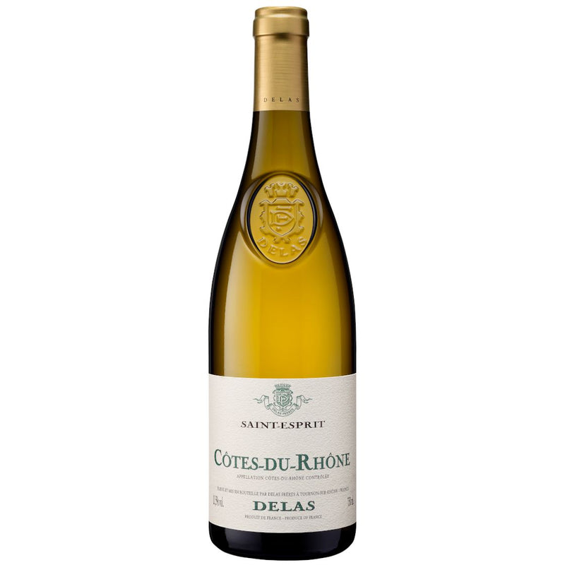 Delas Freres Cotes-du-Rhone “Saint Esprit” Blanc (Grenache Blanc, Clairette) 2020 (12 Bottle Case)-White Wine-World Wine