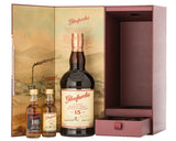 Glenfarclas 15 Year Old Whisky Gift Pack (Includes Bonus 25 Year Old and 105 Mini Bottles)