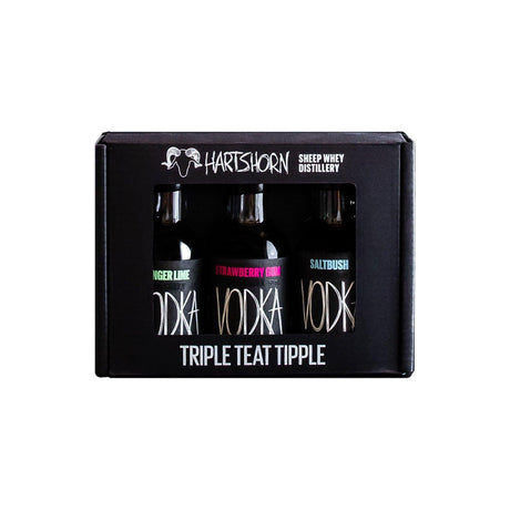 Hartshorn Distillery Trio Gift Box - Finger Lime, Saltbush, Strawberry Gum Vodka x3 50ml-Spirits-World Wine