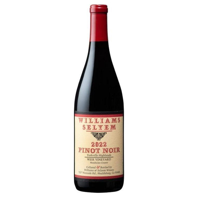 Williams Selyem Weir Vineyard Pinot Noir 2022-Red Wine-World Wine