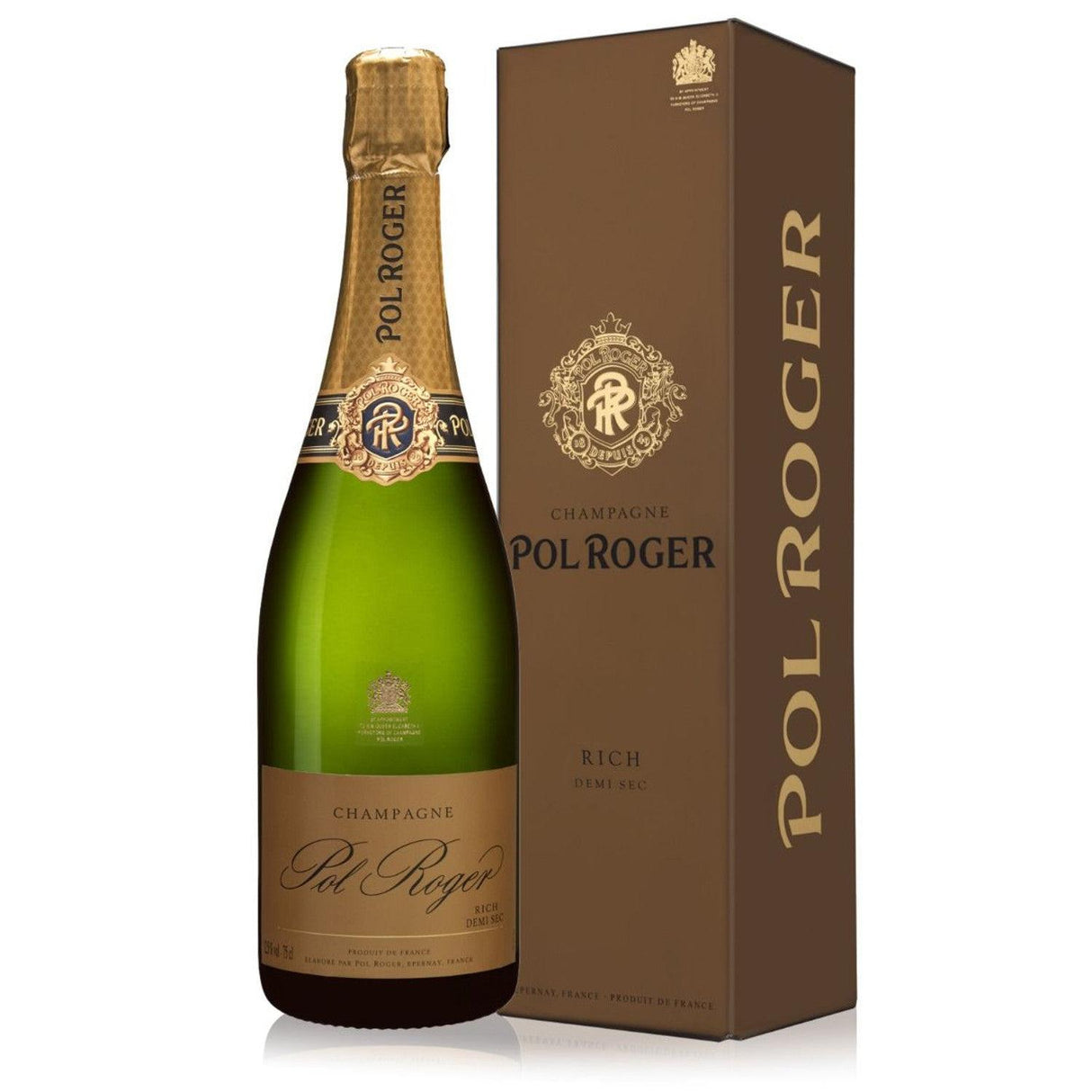 Pol Roger Rich Demi-Sec Gift Box NV-Champagne & Sparkling-World Wine