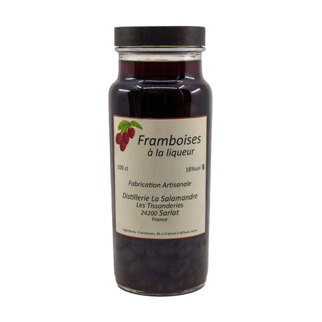 La Salamandre Framboises in Liqueur (Raspberries) 18% 1000ml-Spirits-World Wine