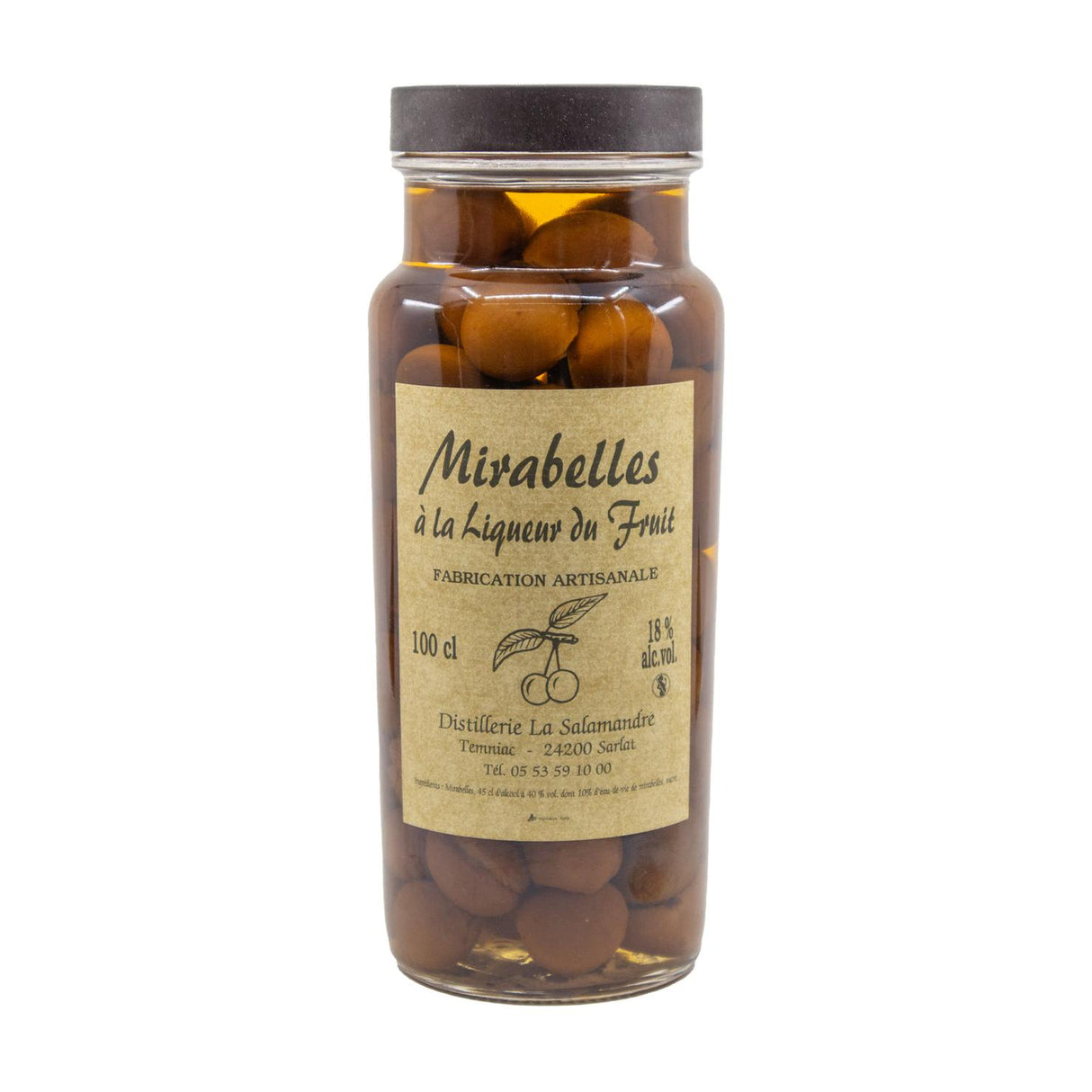 La Salamandre Mirabelles in Liqueur (Cherry Plum) 18% 1000ml-Spirits-World Wine