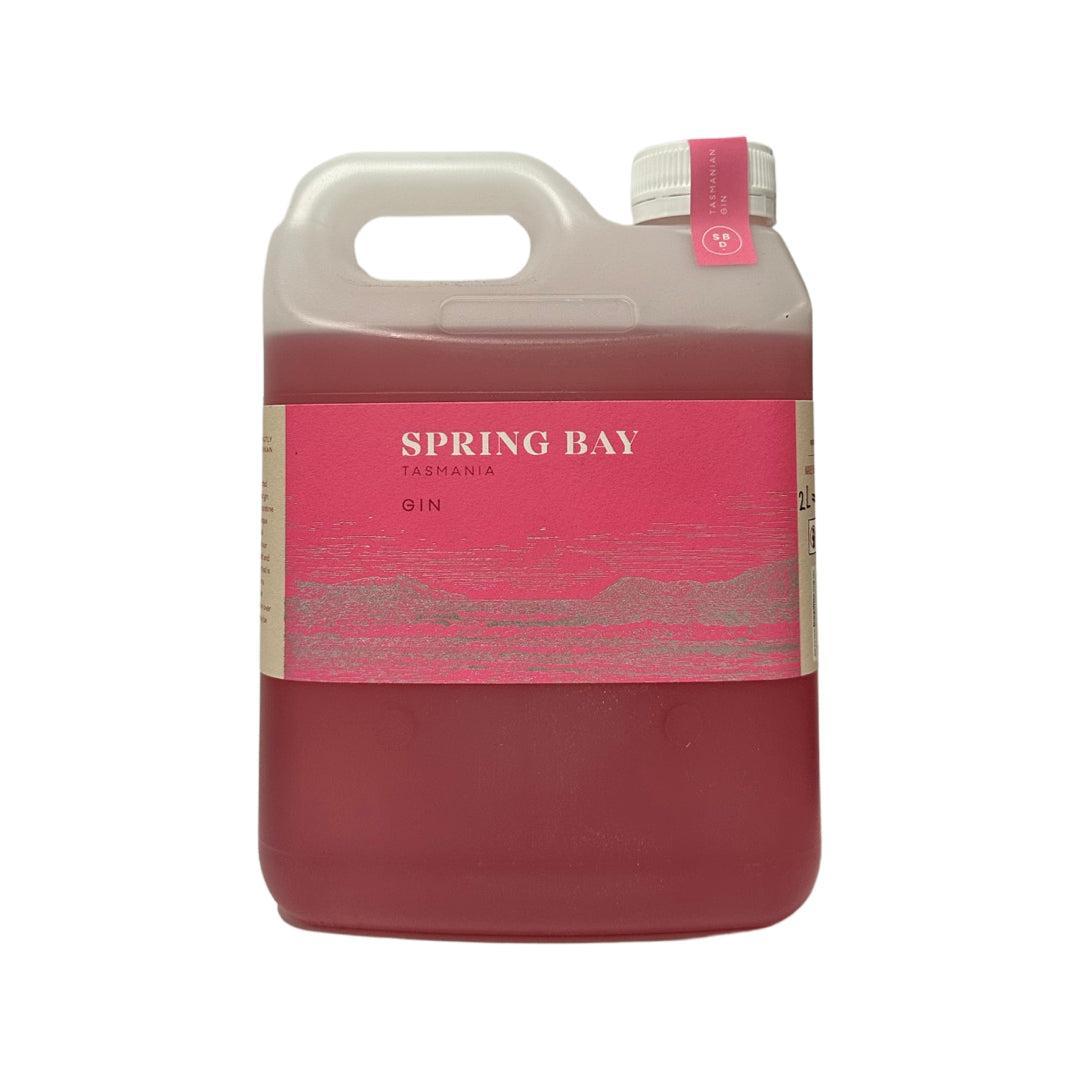 Spring Bay Tasmanian Pink Gin 40% 2L Bulk-Spirit-World Wine