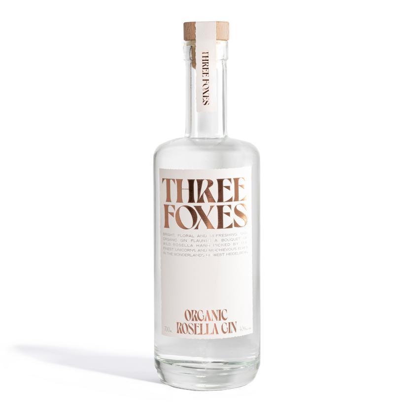 Three Foxes Organic Rosella Gin 40% 700ml-Spirits-World Wine